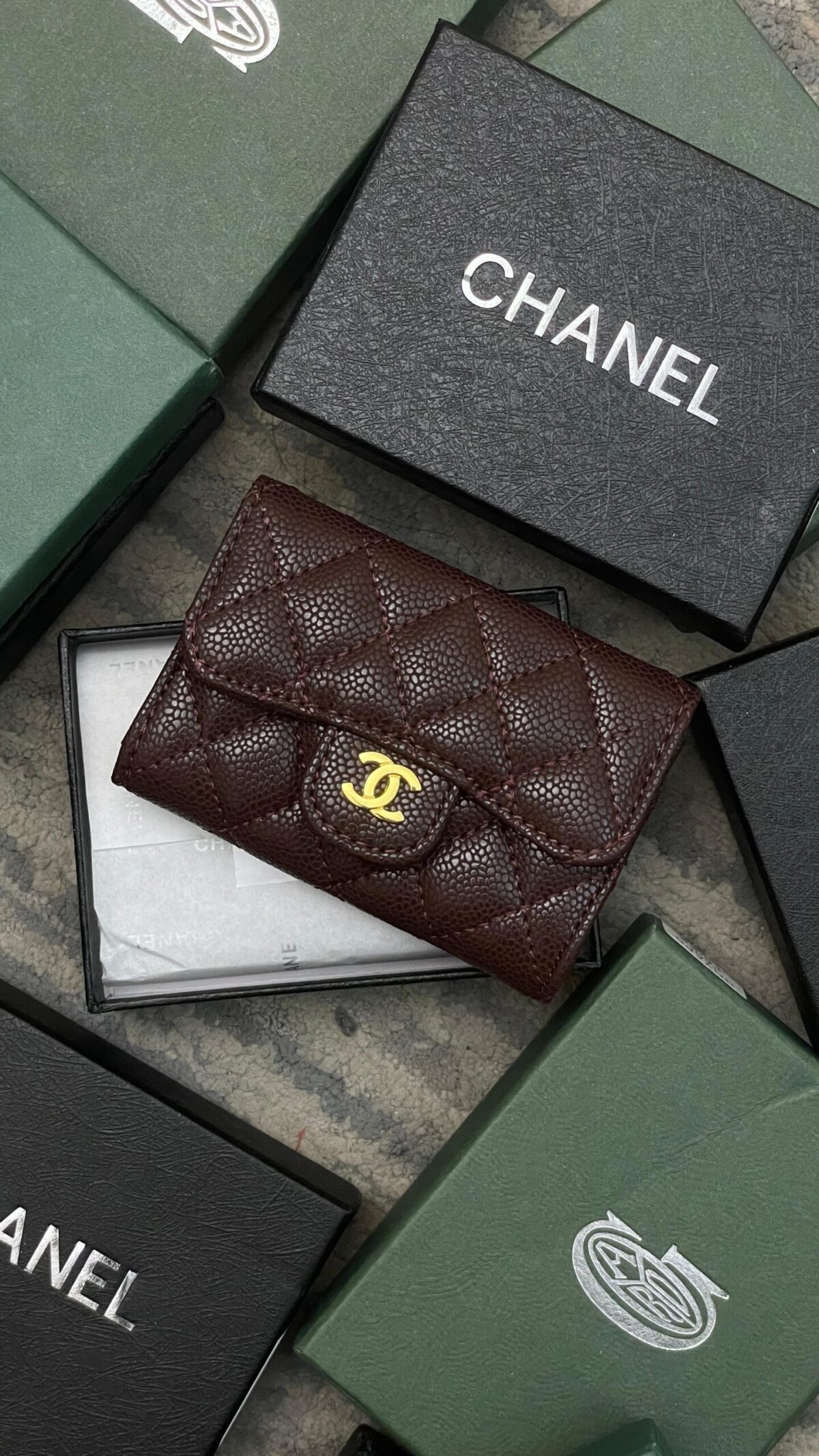 CH Mini Wallets- Maroom