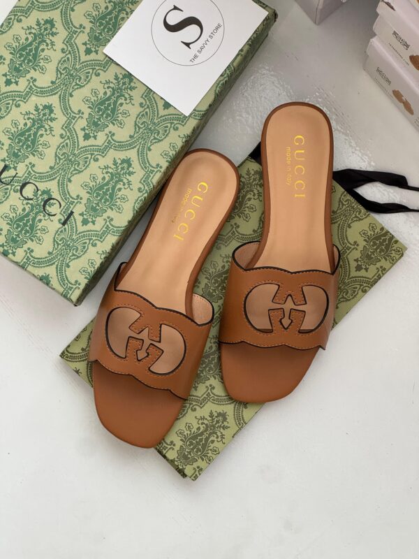 Gucci Slide Sandal Brown 40